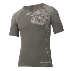 BMW Motorrad Λειτουργική Κοντομάνικη Μπλούζα Summer Ανδρική Γκρι ΕΝΔΥΣΗ